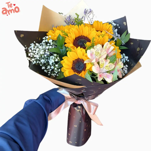 flores amarillas en Buin, Girasoles