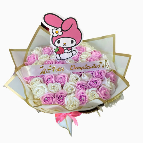 Ramo Buchón My Melody 50 rosas – Amor en Rosa