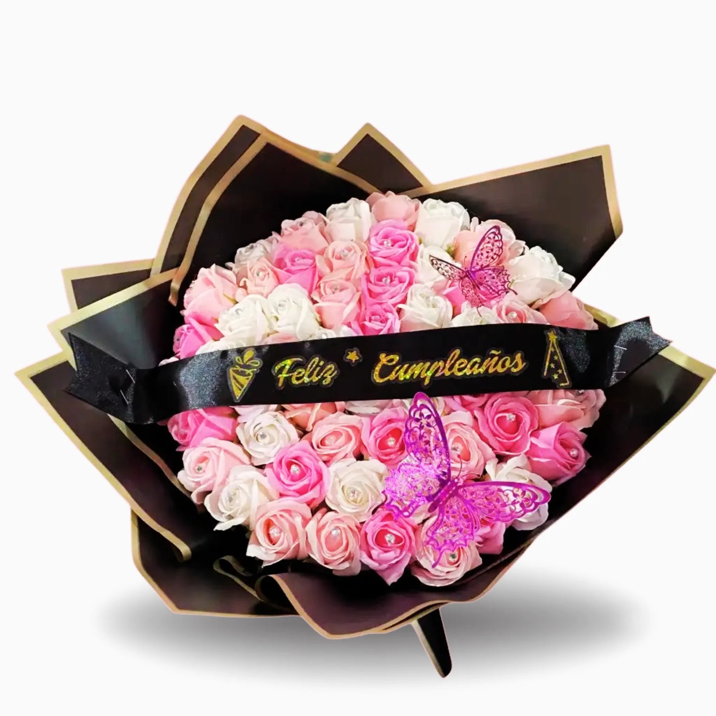 Ramo 50 Flores Eternas (rosas de jabón)