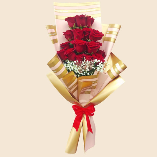 Ramo de 18 rosas rojas- Envío a domicilio en todo Santiago