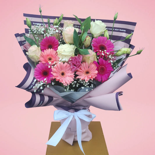 Mix de gerberas, y rosas