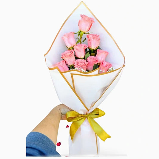Ramo de rosas rosadas, envío a domicilio en Buin