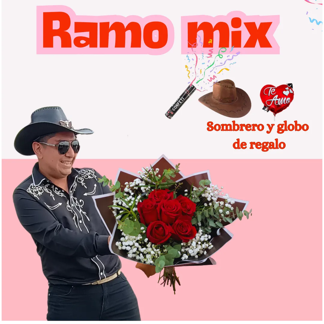 Flores el patrón + ramo mix de flores