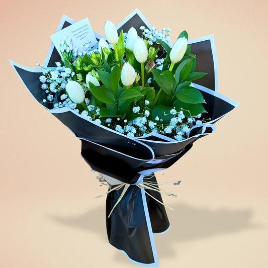 Ramo de 10 tulipanes