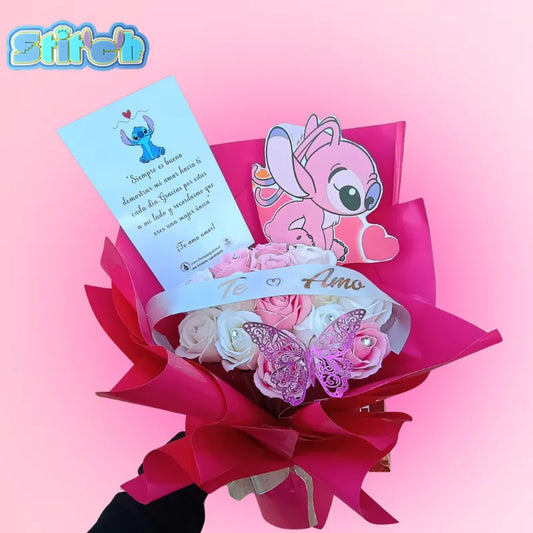 Ramo Buchón Stich 15 rosas