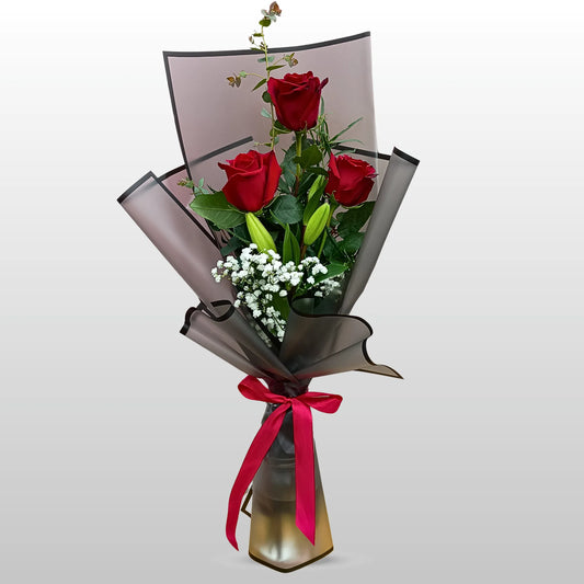 Lilium y rosas